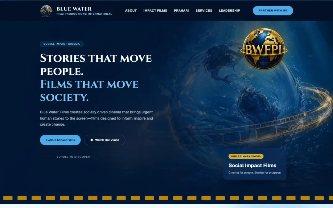 Blue Water Films Hero screenshot